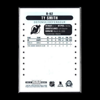 2021-22 O-Pee-Chee Platinum TY SMITH #R-62 Retro - New Jersey Devils