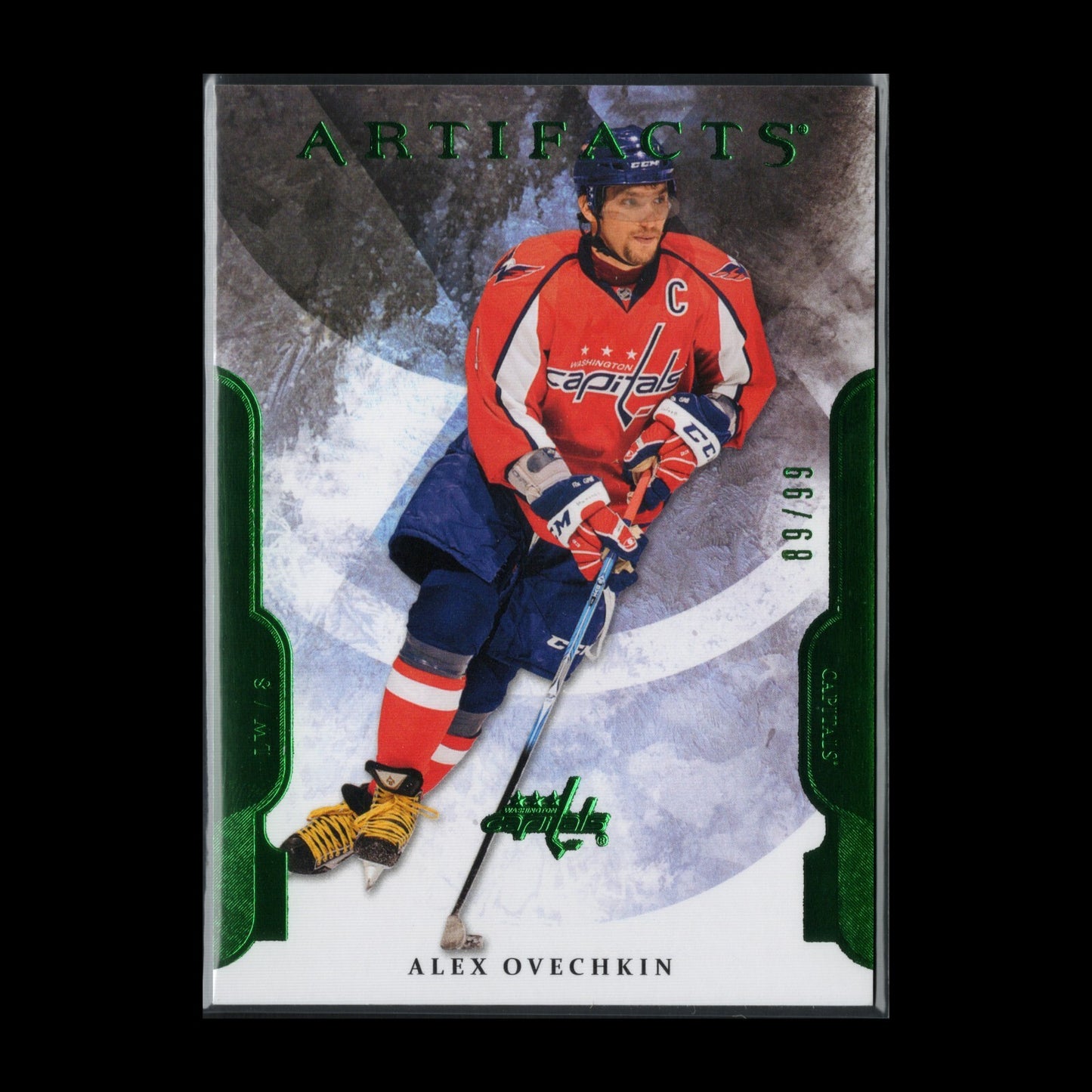 2011-12 UD Artifacts ALEX OVECHKIN #8 Emerald parallel /99 - Washington Capitals