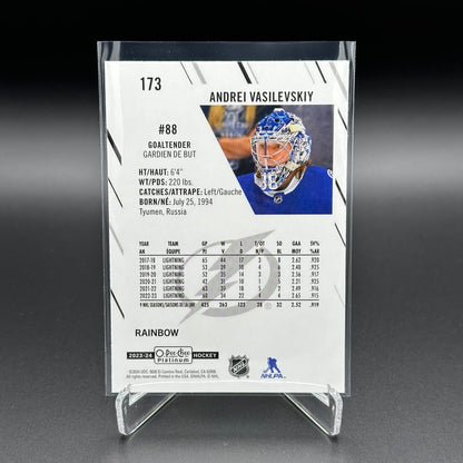 2023-24 O-Pee-Chee Platinum ANDREI VASILEVSKI #173 Rainbow - Tampa Bay Lightning