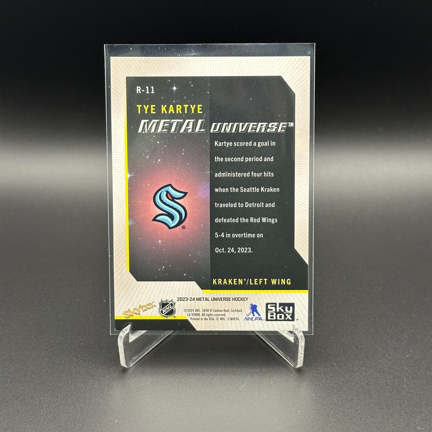 2023-24 SkyBox Metal Universe TYE KARTYE #R-11 Retro Rookie RC