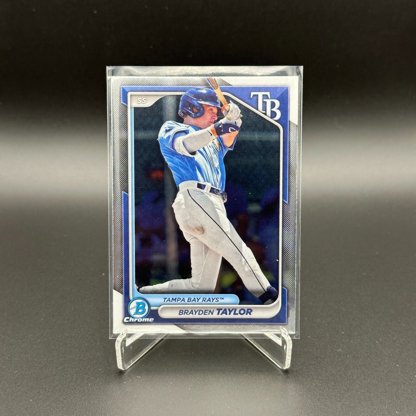 2024 Topps Chrome Bowman BRAYDEN TAYLOR #BCP-99 Prospect RC - Tampa Bay Rays