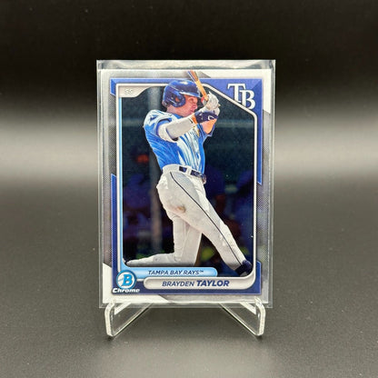 2024 Topps Chrome Bowman BRAYDEN TAYLOR #BCP-99 Prospect RC - Tampa Bay Rays
