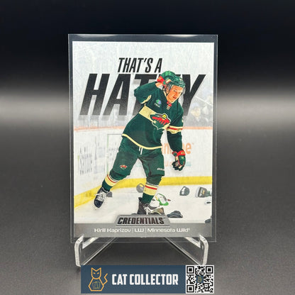 2024-25 UD Credentials KIRILL KAPRIZOV #TH-KK That's a Hatty - Minnesota Wild