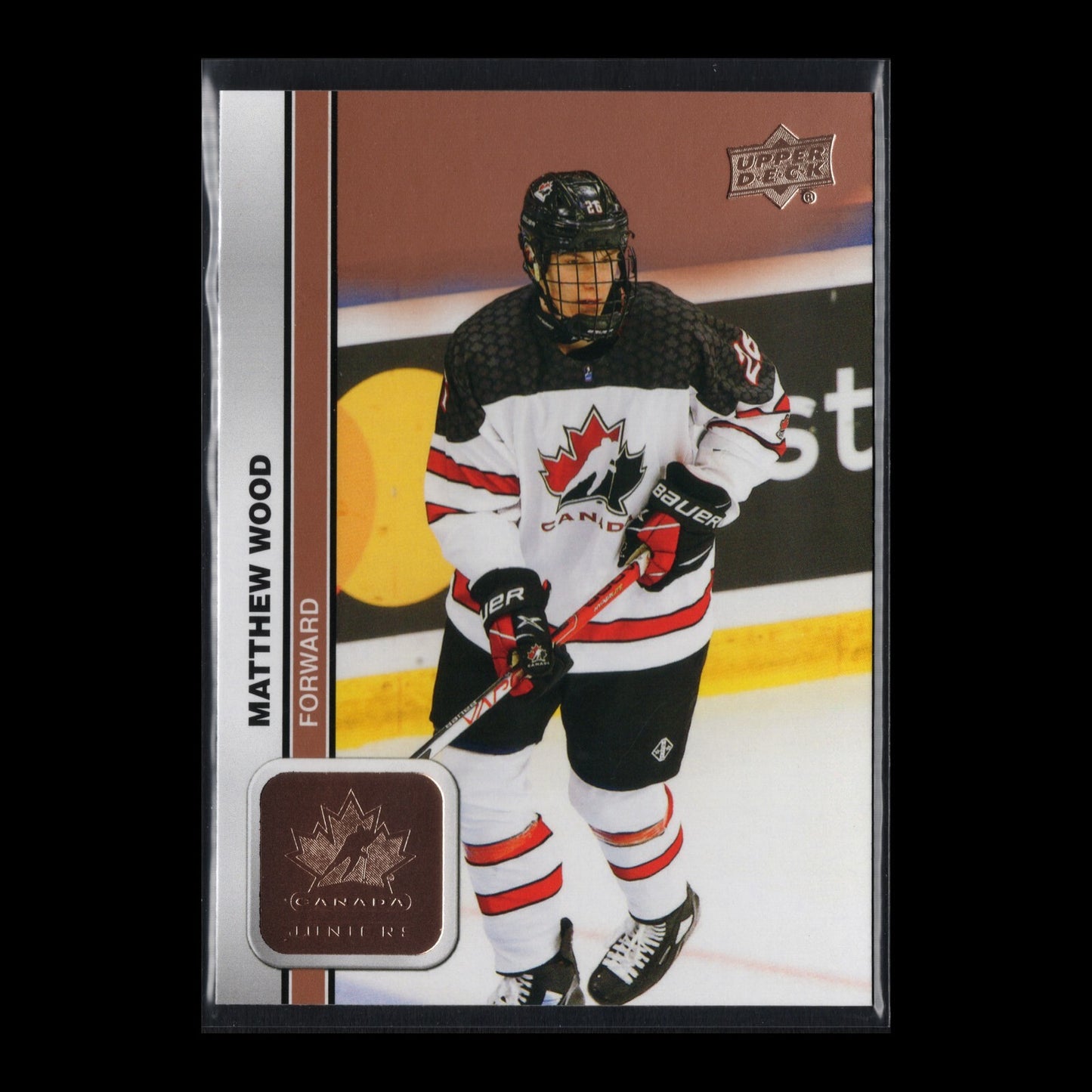 2023 Upper Deck Team Canada Juniors MATTHEW WOOD #20 Rose gold