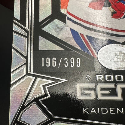 2022-23 UD Black Diamond KAIDEN GUHLE #RG-KG Rookie Gems RC /399