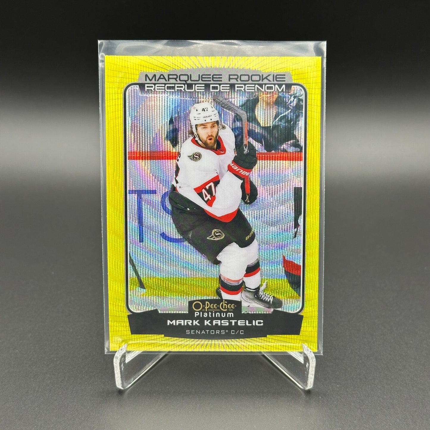 2022-23 O-Pee-Chee Platinum MARK KASTELIC #226 Neon Yellow Surge RC