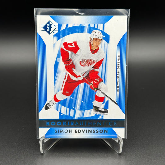 2023-24 UD SP Authentic SIMON EDVINSSON #114 Rookie Authentics Detroit Red Wings