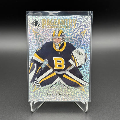2021-22 UD SP Authentic JEREMY SWAYMAN #P-63 Pageantry Rookie - Boston Bruins