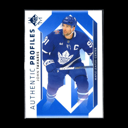2023-24 UD SP Authentic JOHN TAVARES #AP-9 Authentic Profiles Blue