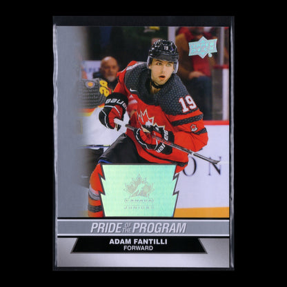 2023 Upper Deck Team Canada Juniors ADAM FANTILLI #75 Pride of the program