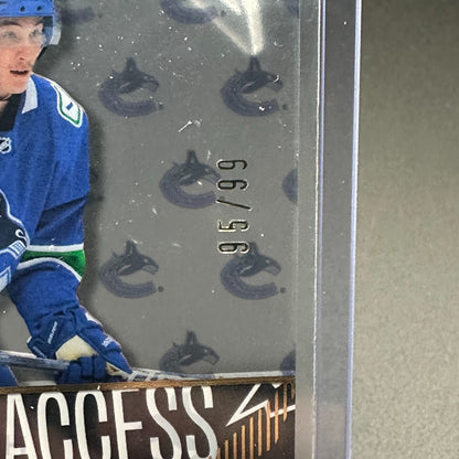 2023-24 UD Credentials AKITO HIROSE #DTA-AH Debut Ticket Access Acetate /99