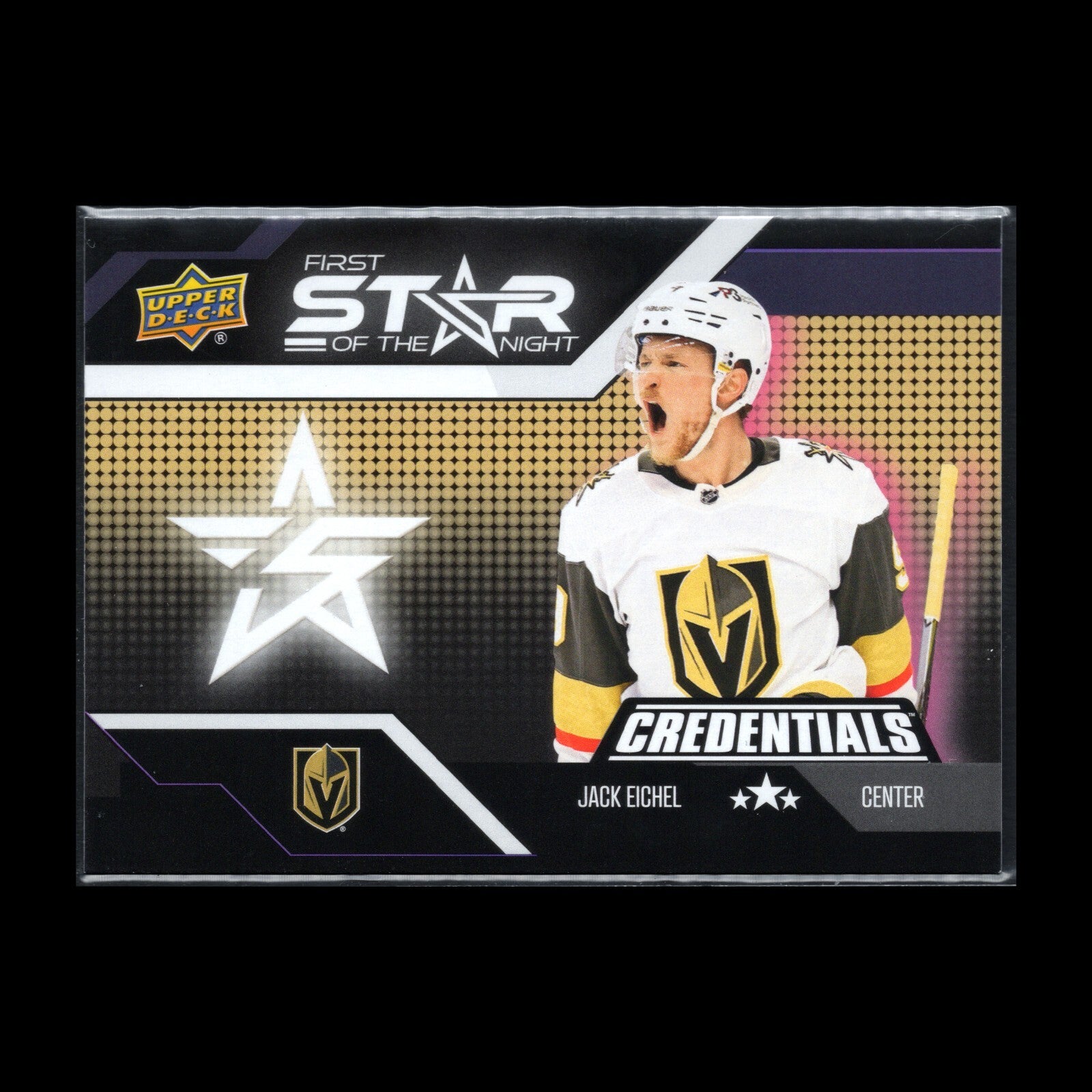 2022-23 UD Credentials JACK EICHEL #1S-3 First Star of the Night