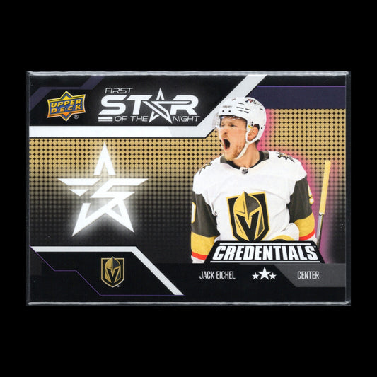 2022-23 UD Credentials JACK EICHEL #1S-3 First Star of the Night