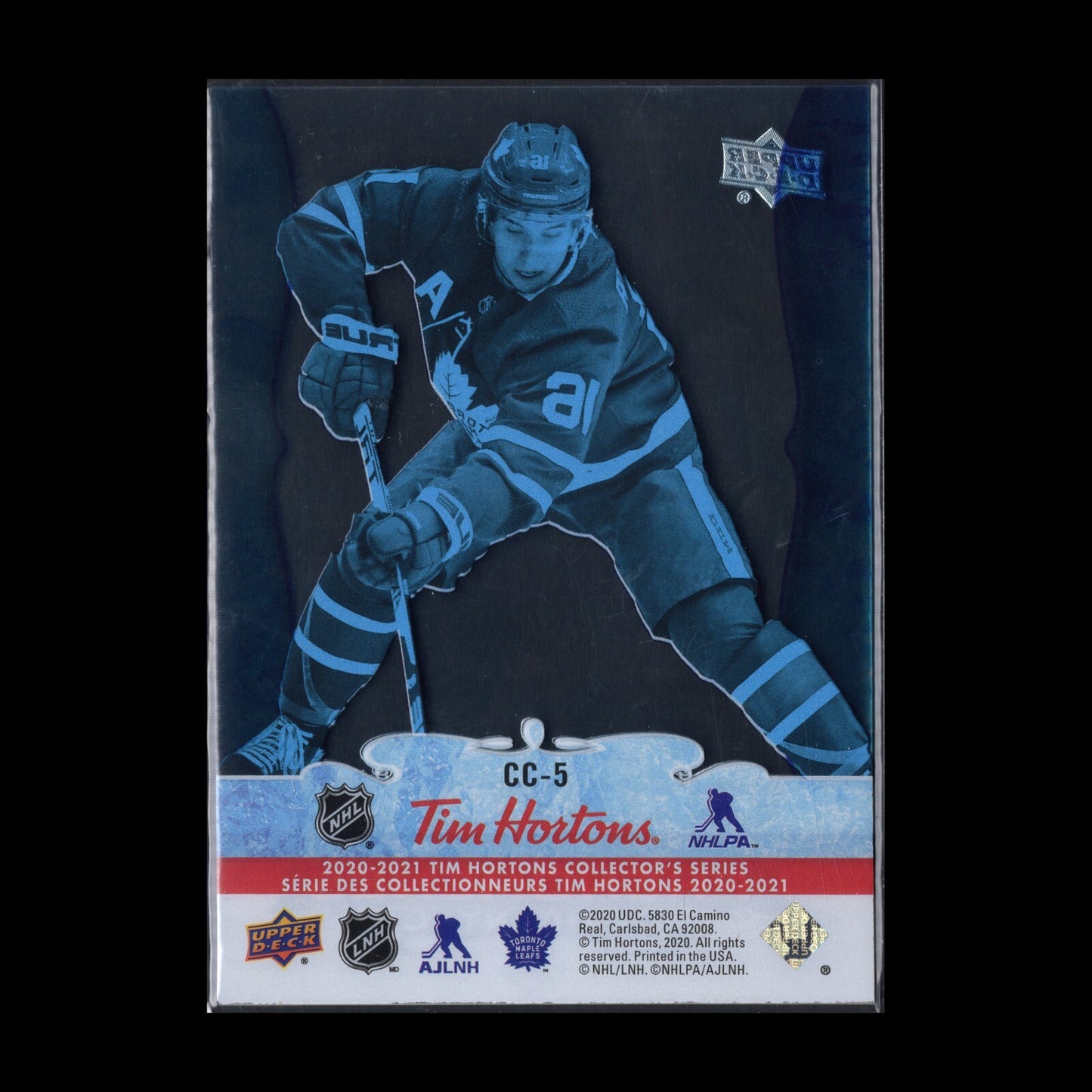 2020-21 UD Tim Hortons MITCH MARNER #CC-5 Clear Cut Phenoms Toronto Maple Leafs