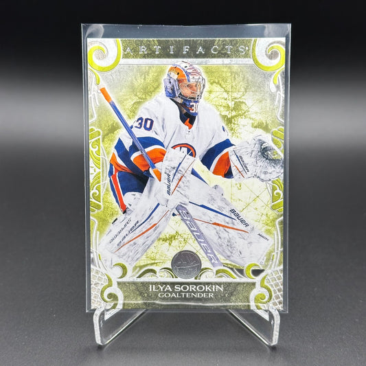 2024-25 UD Artifacts ILYA SOROKIN #116 Neon Green - New York Islanders