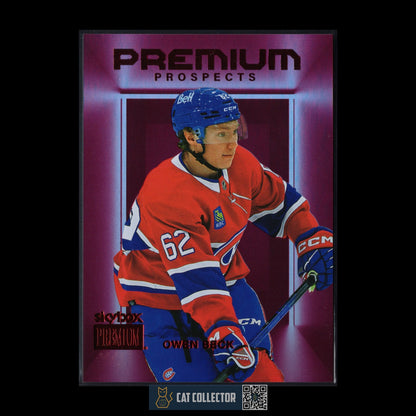 2023-24 SkyBox OWEN BECK #PP-46 Premium Prospects Star Rubies 45/50 Rookie RC