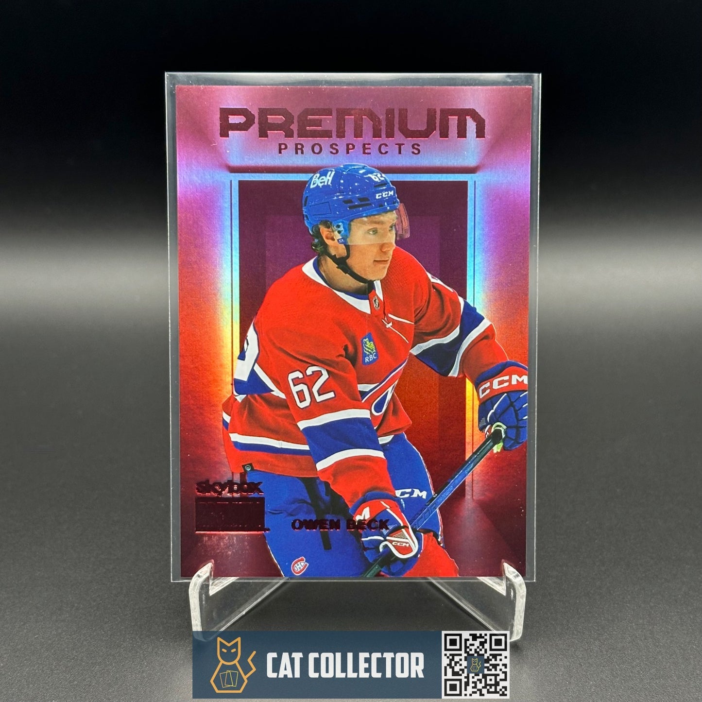 2023-24 SkyBox OWEN BECK #PP-46 Premium Prospects Star Rubies 45/50 Rookie RC