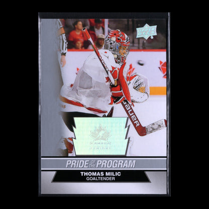2023 Upper Deck Team Canada Juniors THOMAS MILIC #81 Pride of the program