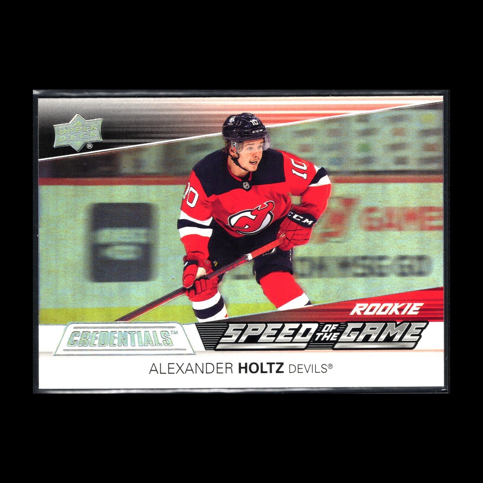 2021-22 UD Credentials ALEXANDER HOLTZ #SGR7 Speed of the Game RC