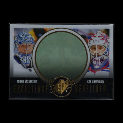 2024-25 UD SPx ANDREI VASILEVSKIY / IGOR SHESTERKIN #EX-2 Excellence Redefined