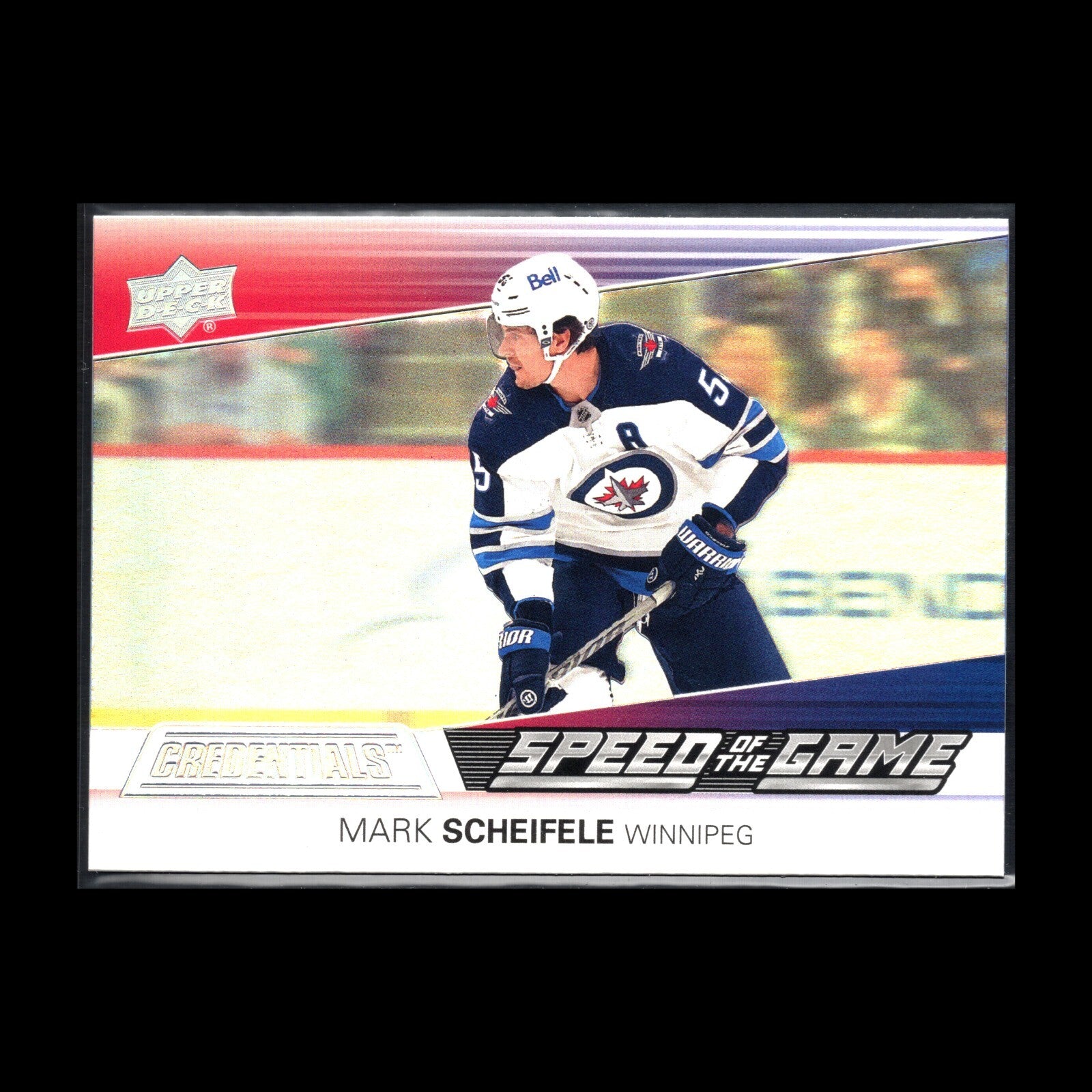 2021-22 UD Credentials MARK SCHEIFELE #SG14 Speed of the Game - Winnipeg Jets