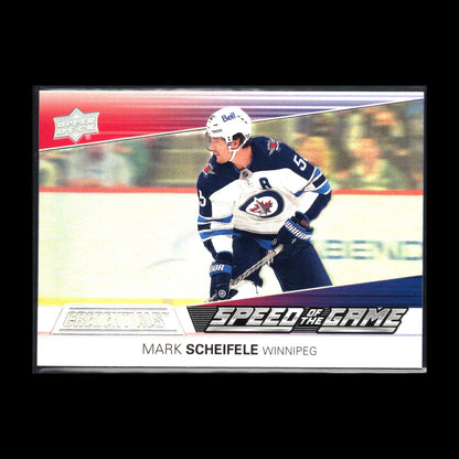 2021-22 UD Credentials MARK SCHEIFELE #SG14 Speed of the Game - Winnipeg Jets