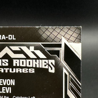 2023-24 UD SPx DEVON LEVI #LRA-DL Black Lustrous Rookie Signature RC /99 Auto