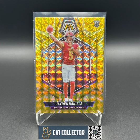 2024 Panini Mosaic JAYDEN DANIELS #302 Rookie Yellow reactive RC Prizm