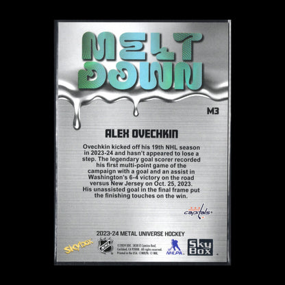 2023-24 SkyBox Metal Universe ALEX OVECHKIN #M3 Melt Down