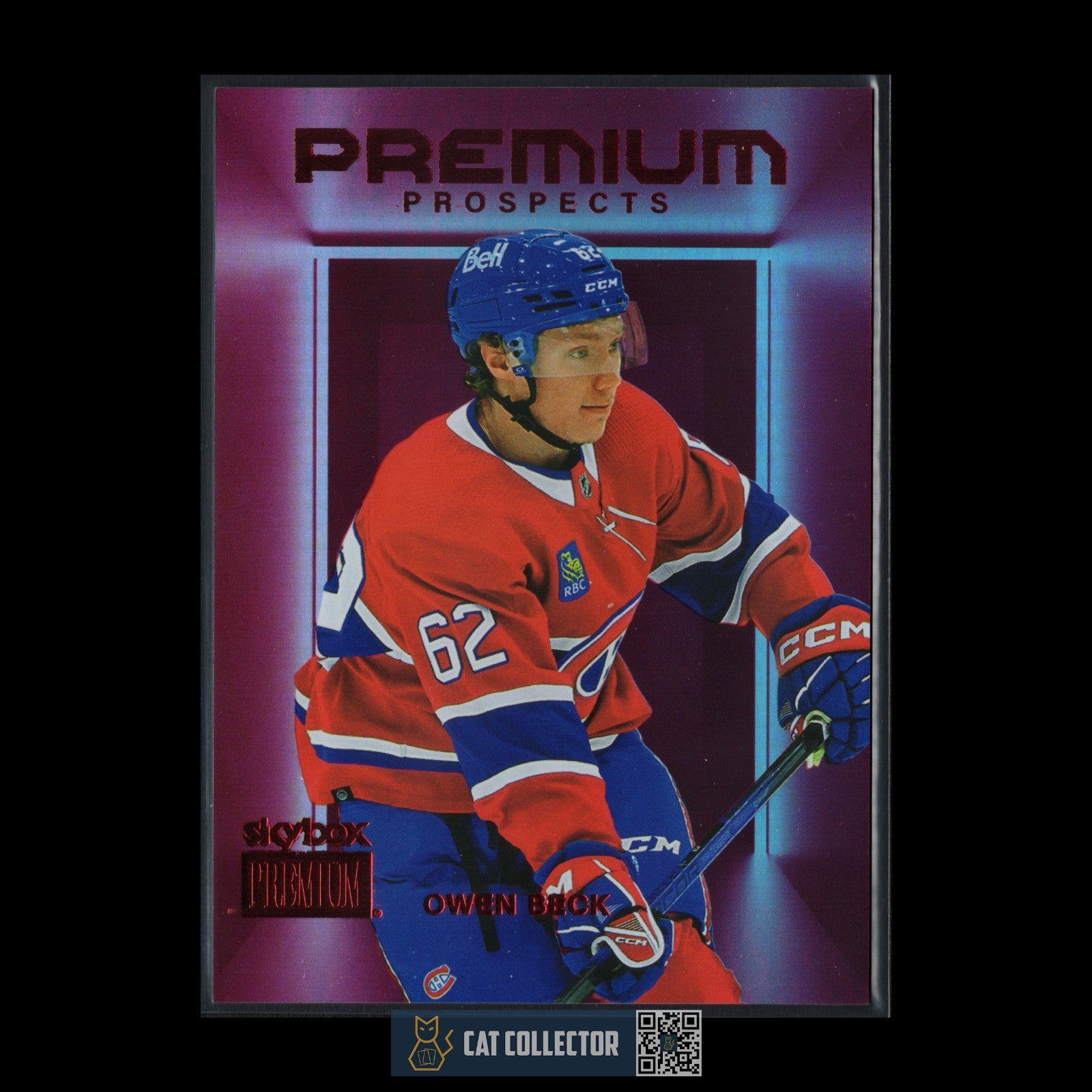 2023-24 SkyBox OWEN BECK #PP-46 Premium Prospects Star Rubies /50 RC