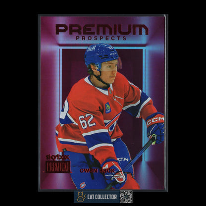2023-24 SkyBox OWEN BECK #PP-46 Premium Prospects Star Rubies /50 RC