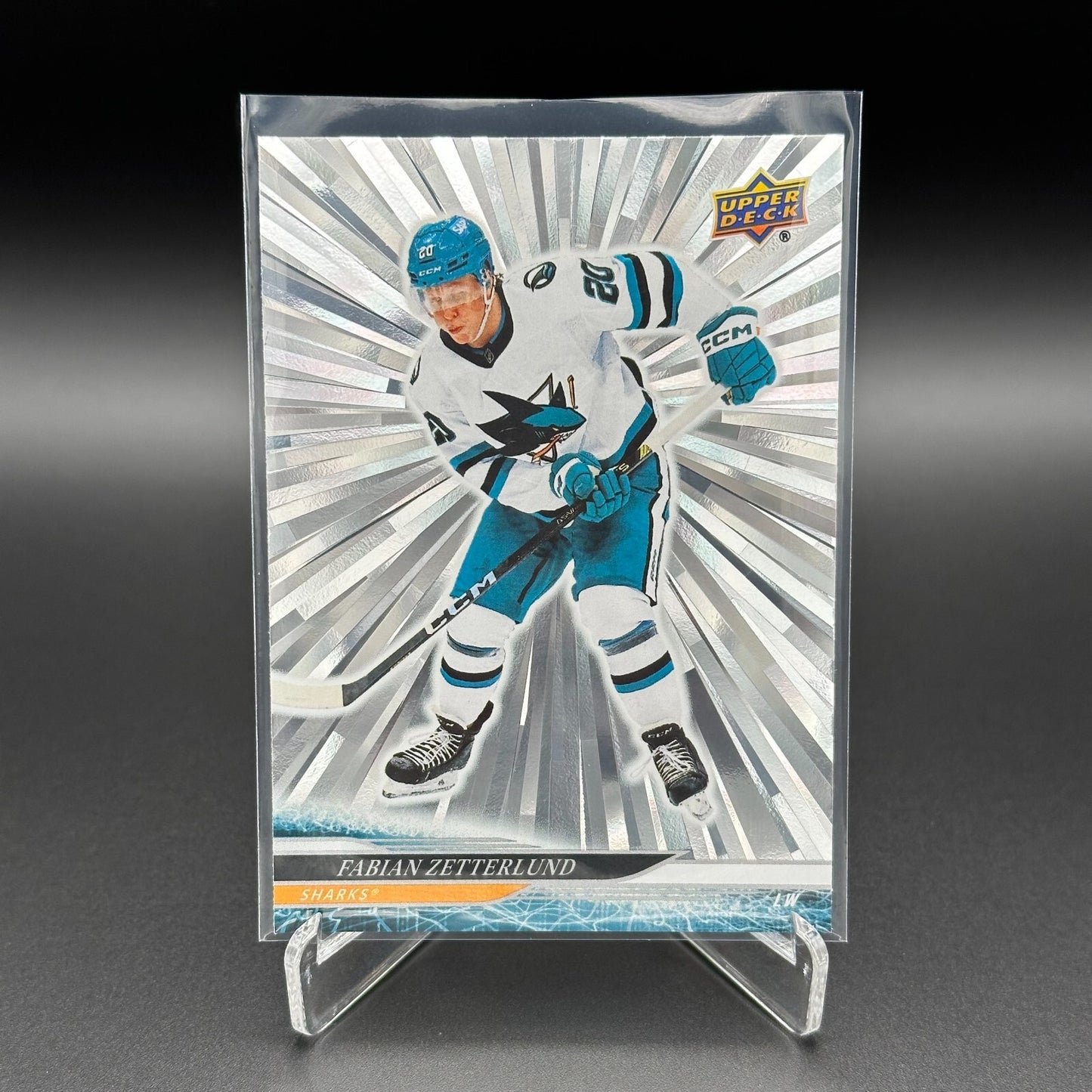 2024-25 Upper Deck Series 1 FABIAN ZETTERLUND #148 Outburst - San Jose Sharks