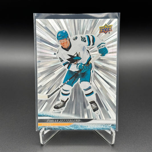 2024-25 Upper Deck Series 1 FABIAN ZETTERLUND #148 Outburst - San Jose Sharks