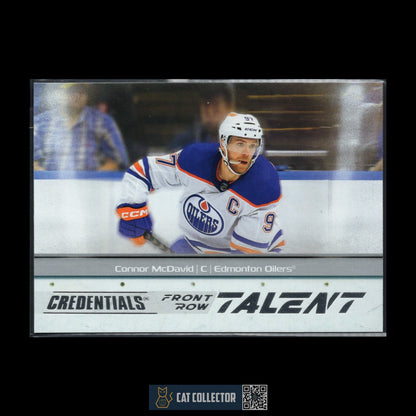 2024-25 UD Credentials CONNOR MCDAVID #FRT-CM Front Row Talent - Edmonton Oilers