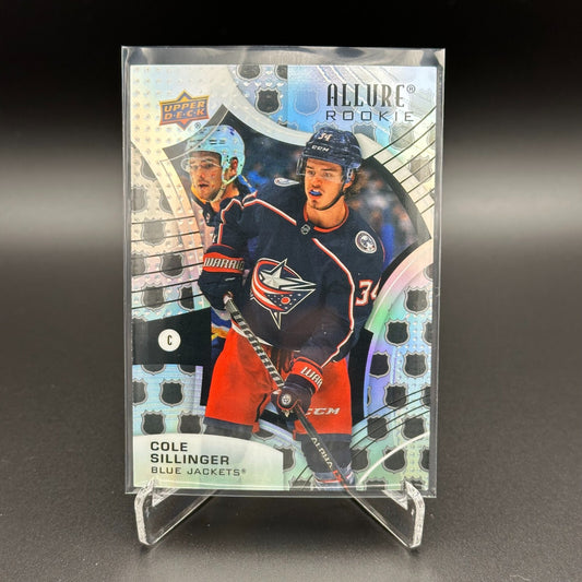 2021-22 UD Allure COLE SILLINGER #116 NHL Shield 1917 RC - Columbus Blue Jackets