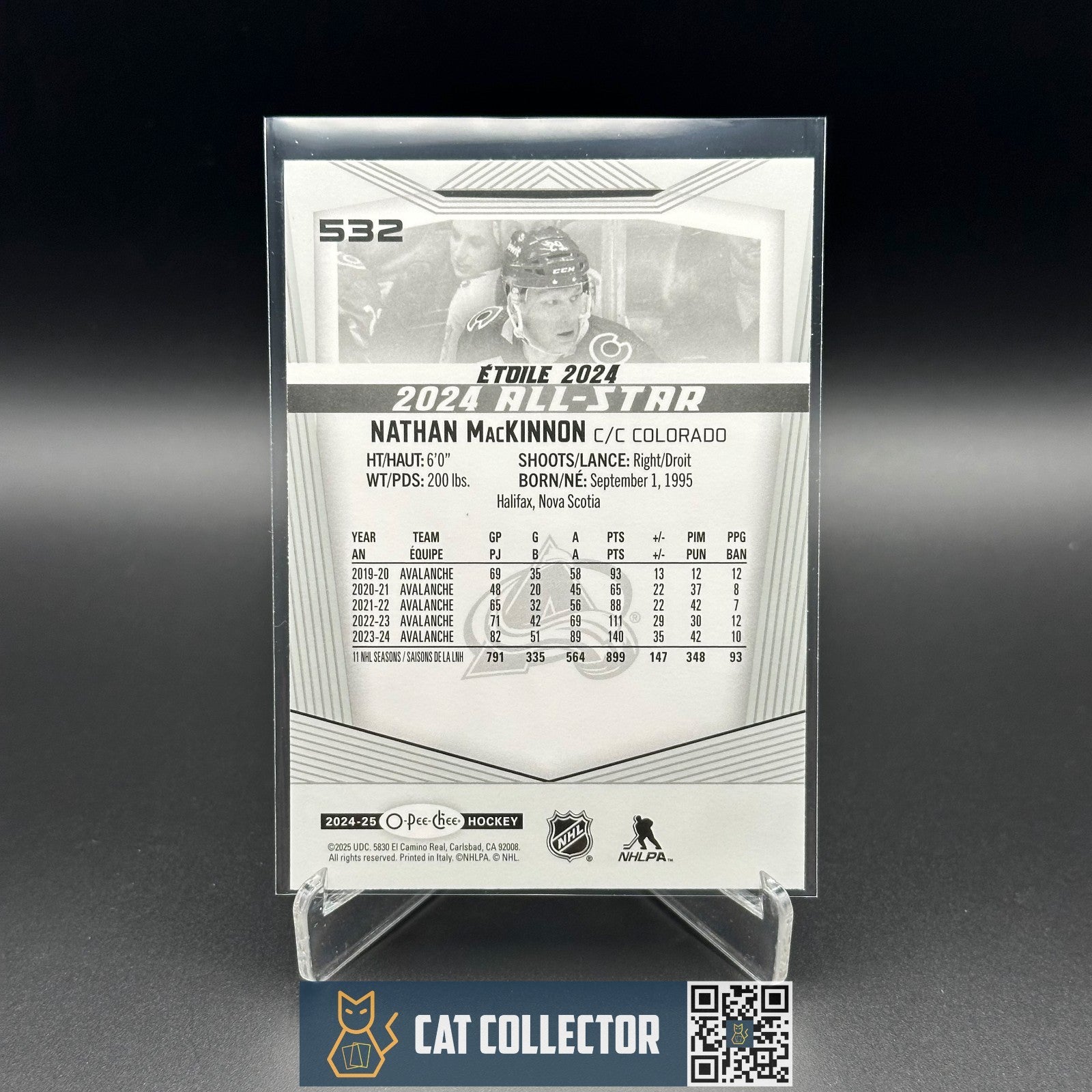 2024-25 O-Pee-Chee Hockey NATHAN MACKINNON #532 2024 All-Star