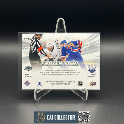 2024-25 UD Credentials ANZE KOPITAR / LEON DRAISAITL #FF-KD Frozen Fight