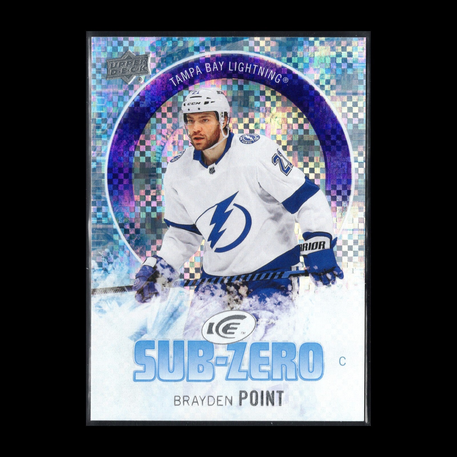 2023-24 UD Ice BRAYDEN POINT #SZ-4 Sub-Zero - Tampa Bay Lightning