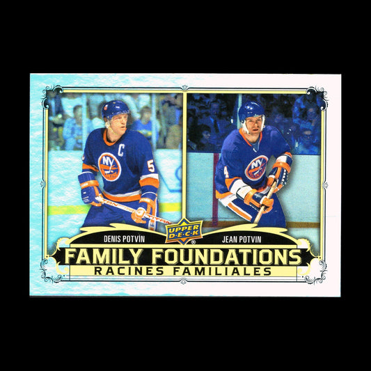 2023-24 UD Tim Hortons DENIS & JEAN POTVIN #FF-9 Family Foundations