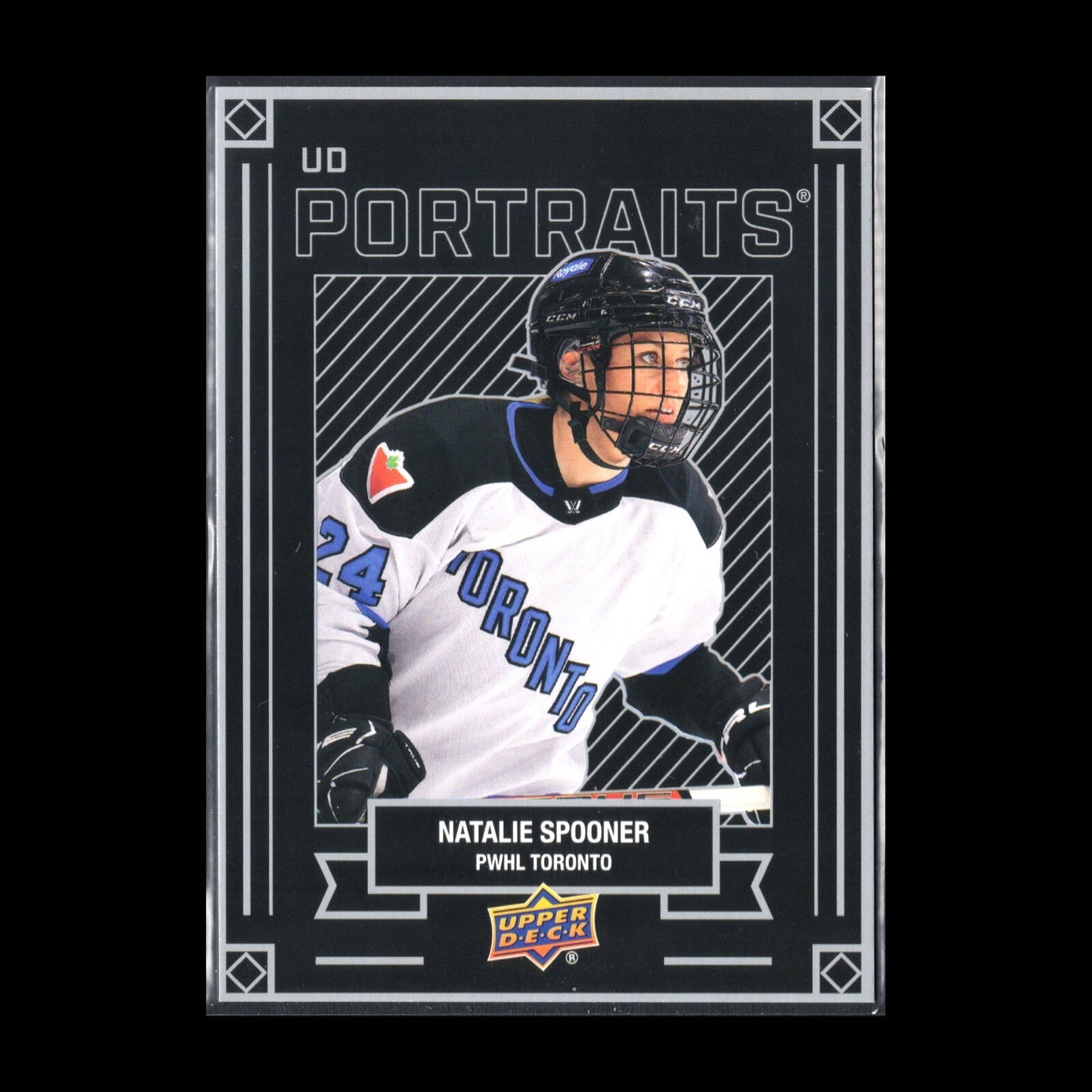 2024-25 UD PWHL NATALIE SPOONER #P-7 UD Portraits - 1st EDITION!