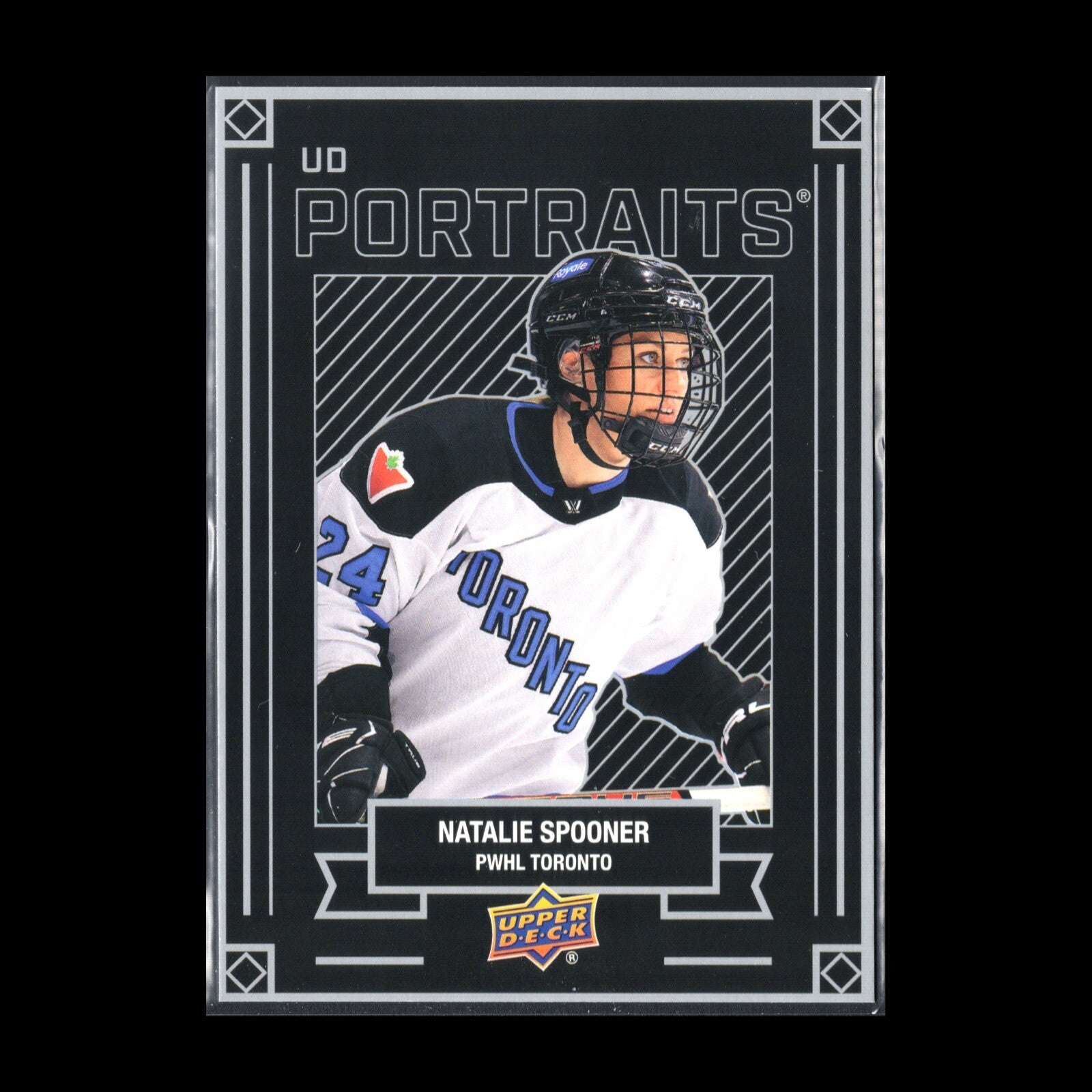 2024-25 UD PWHL NATALIE SPOONER #P-7 UD Portraits - 1st EDITION!