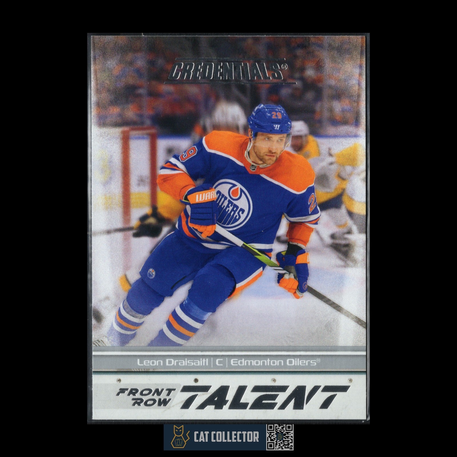 2024-25 UD Credentials LEON DRAISAITL #FRT-LD Front Row Talent - Edmonton Oilers