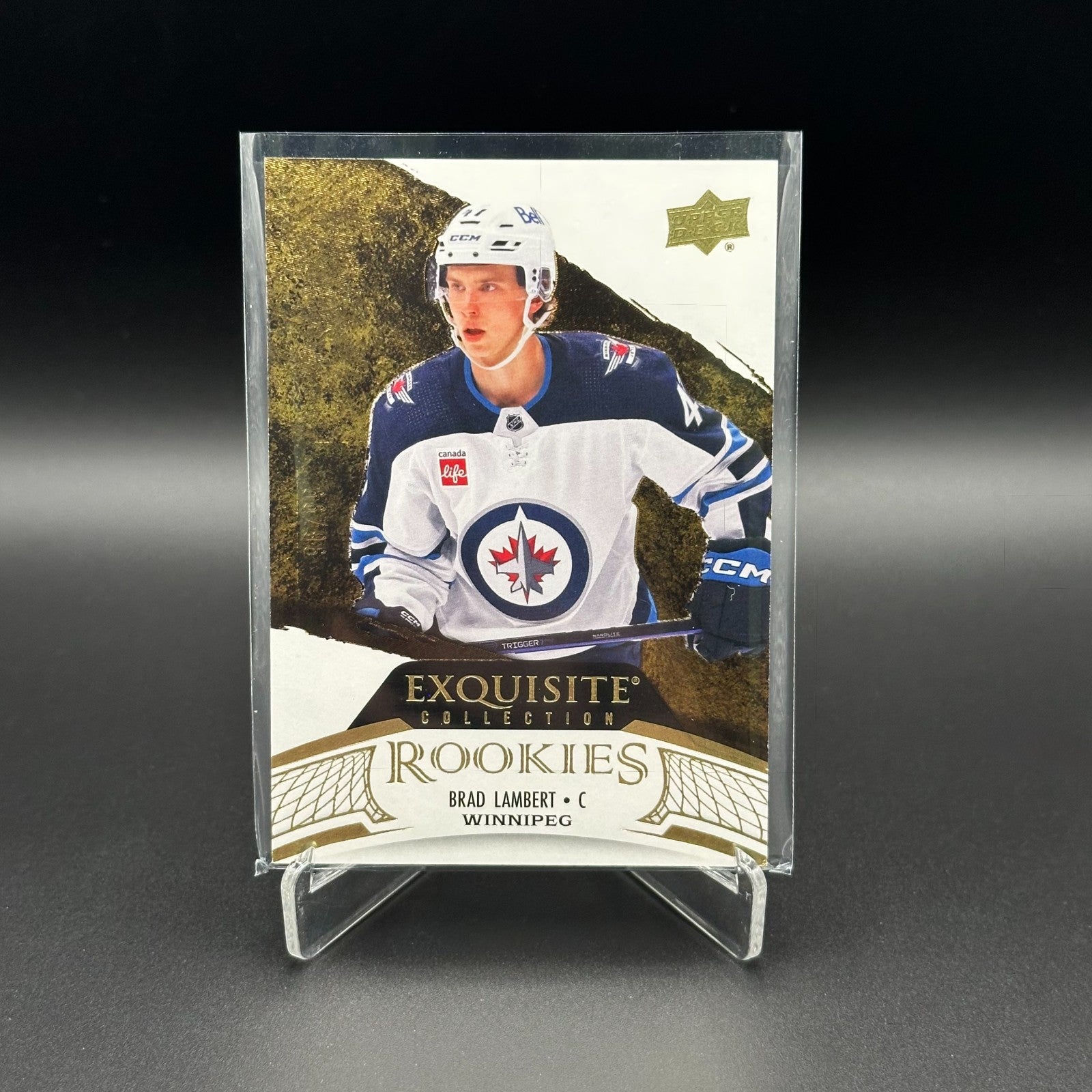 2024-25 UD Exquisite Collection BRAD LAMBERT #R-BL Rookies Gold RC /99