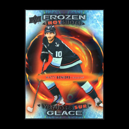 2024-25 UD Tim Hortons MATTY BENIERS #FH-9 Frozen hot shots - Seattle Kraken