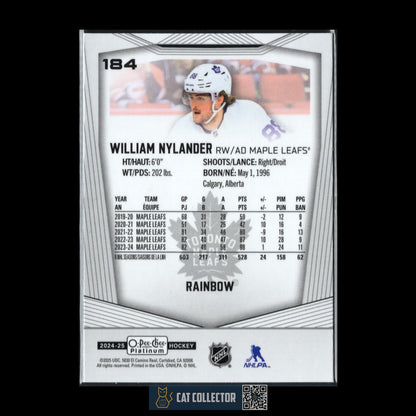 2024-25 O-Pee-Chee Platinum WILLIAM NYLANDER #184 Rainbow