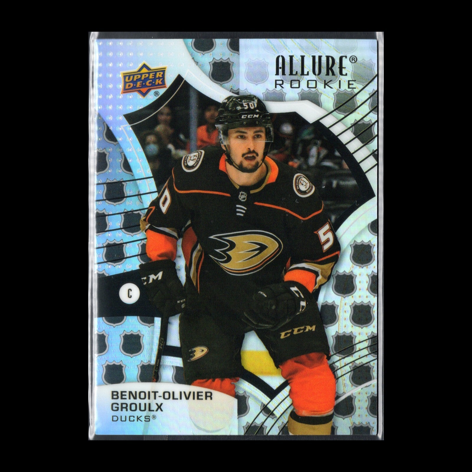 2021-22 UD Allure BENOIT-OLIVIER GROULX #104 NHL Shield 1917 RC - Anaheim Ducks