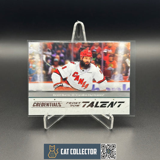 2024-25 UD Credentials BRENT BURNS #FRT-BB Front Row Talent