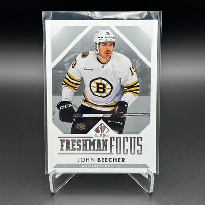 2023-24 UD SP Authentic JOHN BEECHER #FF-44 Freshman Focus RC - Boston Bruins