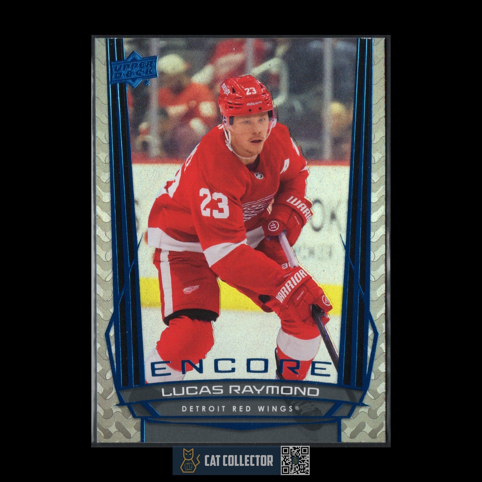 2025-26 UD Encore LUCAS RAYMOND #E-42 Blue - Detroit Red Wings