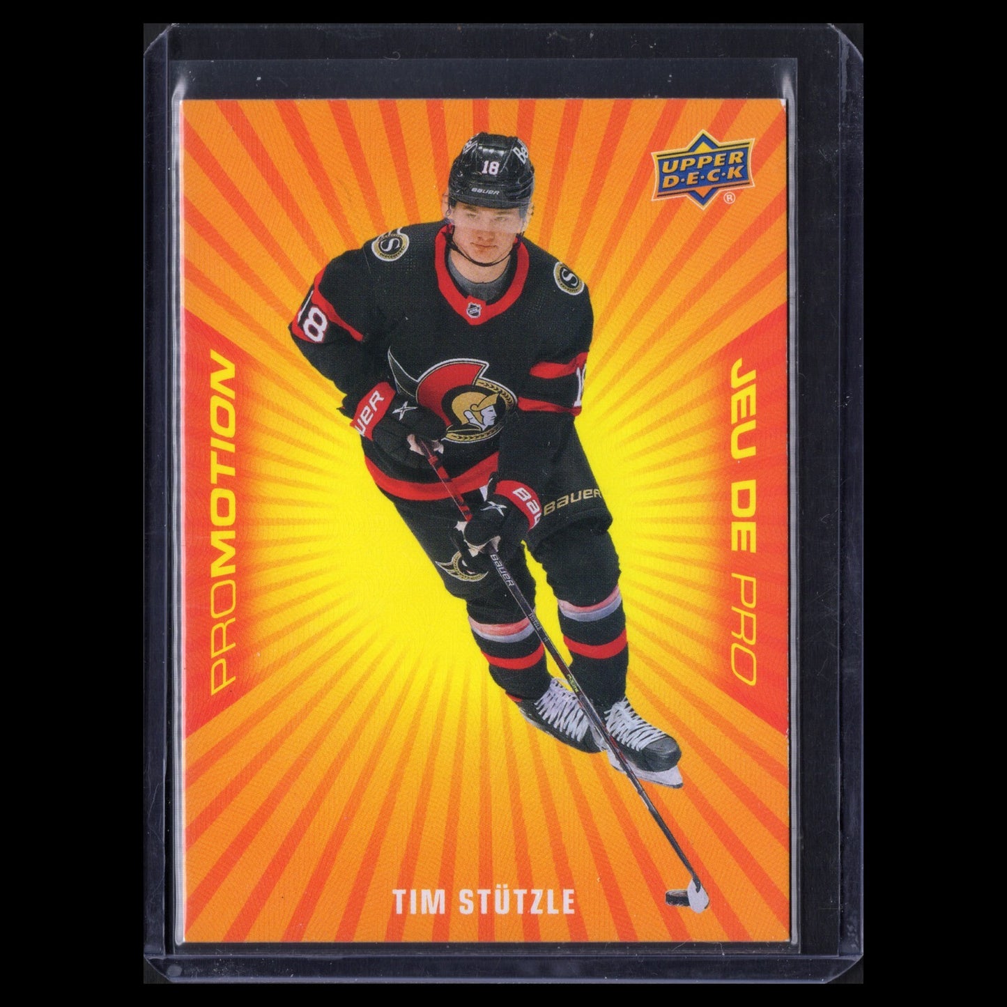 2021-22 UD Tim Hortons TIM STUTZLE #PP-1 Promotion - Ottawa Senators